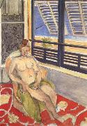 Henri Matisse Sitting in the window of the Nude oil on canvas